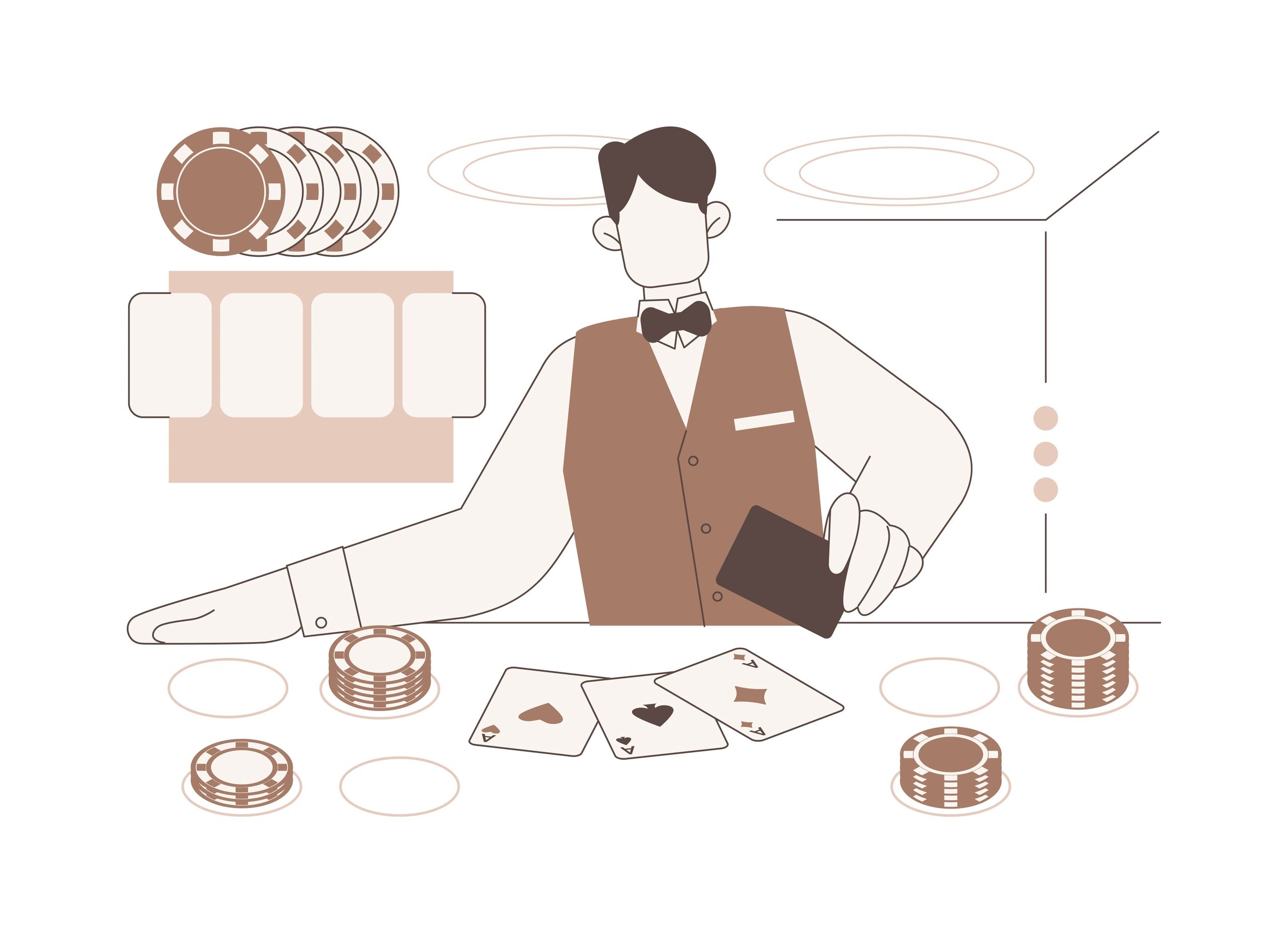 modern crypto casino illustration